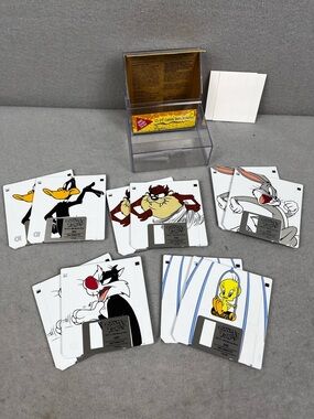 Computer Software Diskettes 10 3.5" Looney Toons 2 HD IBM Formatted 1996